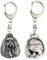 Art-Dog Niedlicher Hundeschlüsselanhänger - Exklusive Kollektion Maltese - Malteser Schlüsselanhänger Hund - Versilberte Keyring mit 2,5 cm Schloss - 4x4,7x11cm