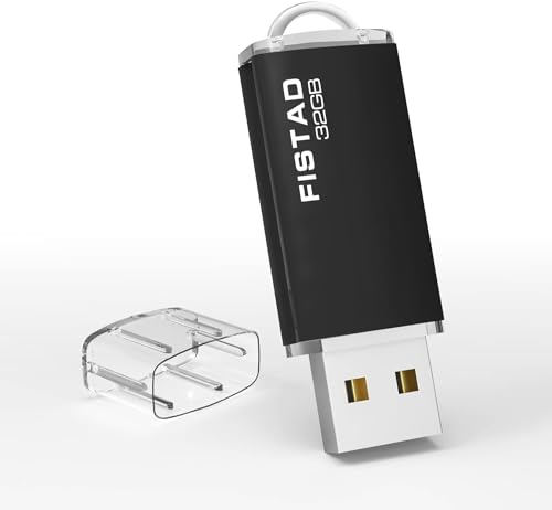 Pen Drive, Pendrive 32GB, Memoria USB 2.0 32GB, USB 32GB con Indicador LED para Almacenar y Realizar Copias de Seguridad de Datos