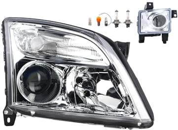 Johns, Scheinwerfer Halogen Front passend für Opel Vectra C 04/2002-08/05 H7 H7 Rechts + Nebelscheinwerfer + Leuchtmittel