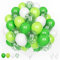 Palloncini Bianchi Verde, 60 Pezzi 12 Pollici Limone Verde Opaco Bianchi Latex Coriandoli Palloncini per Compleanno Battesimo Cresima Anniversario Fidanzamento Matrimonio Partito Decorazioni Festa