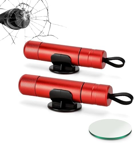 Safe Hammer - Safe Hammer Car Window Breaker, Hammerdex Glass Breaker and Seatbelt Cutter, Car Escape Tools for Land and Underwater (2pcs G)