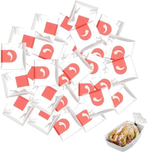 XUTONG Bolsas para Horno Bolsa para Asar Pavo 50 Uds.Microondas Bolsa para,Cocinar para Carne,Pollo Pescado, Verduras,Queso A La Parrilla Bolsa Para Rociar Pavo,Bolsa transparente
