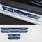 4 Stück Auto Edelstahl Einstiegsleisten Schutz für Skoda Yeti 2013-2017, Edelstahl Aufkleber Kantenschutz Styling Tuning Zubehör(Blue)