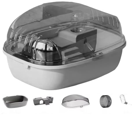 Gvvsjgdbis Hamster Cage Running Roller Skating Toy Transparent Castle Suitable Mice Hamster Guinea Pig Small Animals Accessories D