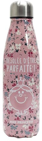 Bouteille isotherme 50 cl motif floral LIBERTY Madame princesse rose