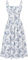 SCARLET DARKNESS Ladies Victorian Corset Smocked A-Line Dresses Tie Front Square Neck Sleeveless Sun Dresses 2025 Blue Line Floral S