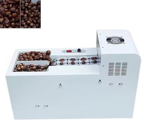 Macchina completamente automatica per sgusciare castagne, design a doppio canale, alta efficienza 260-280 gatti/ora, basso tasso di danni, profondità regolabile 0,5-2,5 mm, ideale per la lavorazione