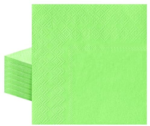 OFFCUP 40 Stück Servietten Salbeigrün 33x 33cm, Falz Cocktailservietten Servietten Hochzeit Geburtstag 2-Lagige Papierservietten für Ostern Babyparty Ramadan Table Gastronomie Fest