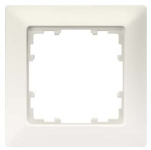 Siemens Indus.Sector Rahmen 1fach 5TG2551-0 80x80mm ti/ws DELTA line Abdeckrahmen 4001869270340, Weiß