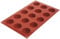 Silikomart 20.027.00.0060 SF027 Moule Forme Petit-Four 15 Cavités Silicone Terre Cuite, Marron