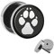 Treuheld® | Katzen/Hunde - TATZEN Ohrstecker zum Schrauben mit Pfote (Pfötchen) - Fake Plug OHRRING | Fake Tunnel Edelstahl | süße Tiere Ohr Piercing - CHIRURGENSTAHL - Stahl - Silber - Hund - Katze
