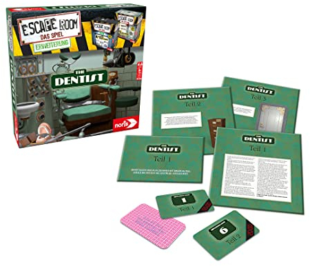 Noris 606101775 - Escape Room Erweiterung The Dentist - Familien und Gesellschaftsspiel für Erwachsene - Nur mit dem Chrono Decoder spielbar - ab 16 Jahren