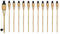 Benelando 12 x Gartenfackel/Bambusfackel/Fackel aus Bambus 120 cm