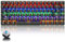 Tastiera Meccanica da Computer Gaming, USB Cablata 82 Tasti Anti-Ghosting Blue Switch Tastiera Gioco Arcobaleno Multicolore Illuminata Backlit, Mechanical Keyboard Compatta Ergonomica Nero