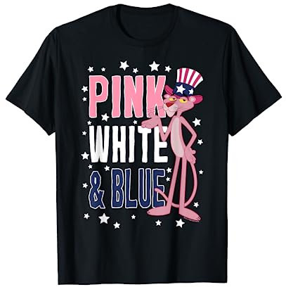 The Pink Panther Pink White & Blue T-Shirt