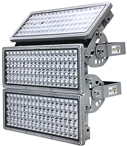 POWFUL LED Flutlicht 300W LED Strahler Flutlichtstrahler 6500K 30000LM Außenstrahler IP67 Wasserfest Flutlicht LED Außen mit Einstellbarem winkel für Sportplatz Garten