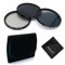 Rise(UK) ND2 ND4 ND8 Filter Set Kit + Microfiber Cloth for Canon Nikon Sony (77mm)