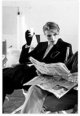 AKSEKA David Bowie Poster 33 Leinwand-Poster, Wandkunst, Dekoration, Bild für Wohnzimmer, Schlafzimmer, Dekoration, Rahmen-Stil, 30 x 45 cm