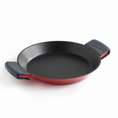 LACOR - 25936 - Paellera Inducción Cocotte, Paellera Antiadherente Compatible con Todo Tipo de Cocinas, Reparto de Calor Óptimo, Aluminio Fundido, Diámetro 36 cm, 7 raciones