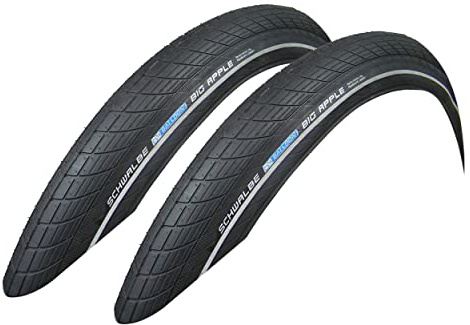 2X Schwalbe Big Apple 55-559 Drahtreifen RaceGuard 26x2.15 Fahrradreifen Mantel