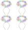 4 Stück Engel Haarreif LED Heiligenschein Engel Engel Kostüm Accessoire Led Lichter Haarreifen Haarschmuck für Kinder Erwachsene Weihnachten Halloween Karneval