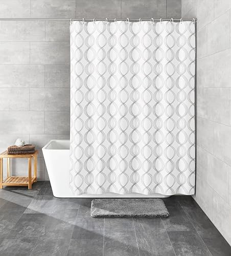 Kleine Wolke Duschvorhang, Polyester, Weiß, 240x180 cm