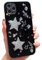 HZLFCZL Compatible with iPhone 11 Pro Max Case,cute kawaii cartoon glitter 3D star crystal heart pattern design lens protection sparkly phone case for iPhone 11 Pro Max for women girl-Black