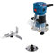 Bosch Professional Palm Router GLF 55-6 (motor giratorio de 550 W, 33.000 RPM, incluye 2 llaves, 1 recogida, guía paralela, rodillo de corte empotrado)