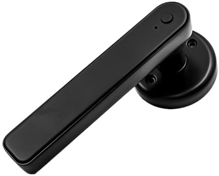 Hsthe Sea Cerradura Inteligente, manija de Puerta con Cerradura 5 en 1, contraseña del Teclado electrónico, Llave de Huella Digital de identificación Bluetooth Digital, manija de Cerradura (Negro)