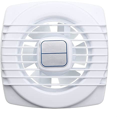Xumh2024-3 Bathroom Extractor Fan 4 Inch Square Exhaust Fans Mute Bathroom Extractor Exhaust Fan for Kitchen Toilet Window Ventilation Fans With Pull Switch Low Noise Kitchen Exhaust Fan