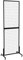 HIDODO Panneau mural autoportant avec roues en T, tour de panneau de panneau de grille pour spectacles, noir (lot de 1)