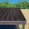 Homgoday Paneles de tejado 12 Unidades Acero Recubierto marrón 100x36 cm Panel para Tejado Acero Galvanizado Casa Hogar Jardín Bricolaje Techo Bóveda Techumbre Cubierta Azotea Placa Tabla