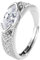 CEAeis Moissanite Magnetology Lymphvity Ring, Magnetic Lymphatic Therapy Titanium Ion Moissanite Diamond Ring, Fashionable Open Cubic Zirconia Ring Gift (1pc)