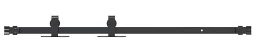 vidaXL Kit de puerta corredera de armario acero carbono 91 cm