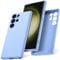Watana Cover per Samsung Galaxy S23 Ultra Custodia in Silicone, Custodia Antiurto Case Sottile in Silicone TPU con Strato Interno in Fibra per samsung S23 Ultra, Azzurro Chiaro