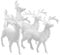 Alipis 4er Set Miniatur Hirsch Modelle Weiß Lebensechte Weihnachtsdeko Für Tisch & Wohnung Kreative Ornamente Für & Ideales Für Weihnachten Und