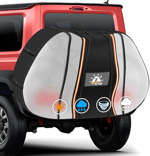 Zettum Bike Cover for Transport 2 Bikes - 600D PU Travel Bicycle Cover for Bikes on Rear Bike Rack Heavy Duty & Waterproof, Outdoor Full Bike Covers for Outside Storage on Car Hitch Storage, Clear