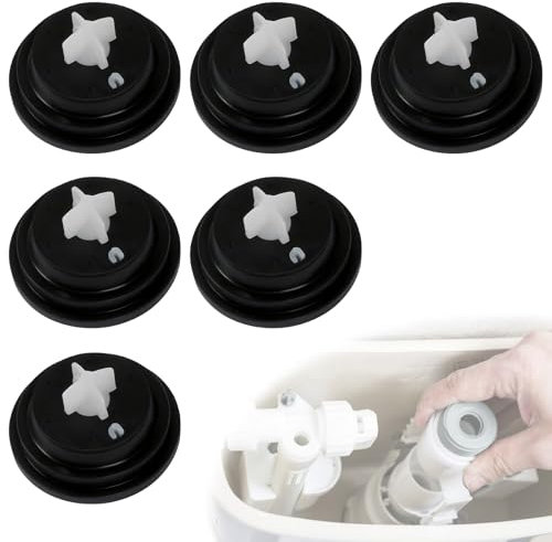 6 Pcs Toilet Diaphragm Washer, Inlet Float Valve Rubber Seals Replacement for Old Style Cistern Valves