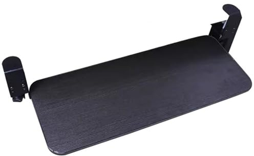 Verstellbare Tastaturablage für unter den Schreibtisch, ergonomische, ausziehbare Computerschublade mit C-Klemme, passend für 0-8 cm Dicke Schreibtischplatten, Rosa, 68 x 24 cm (27