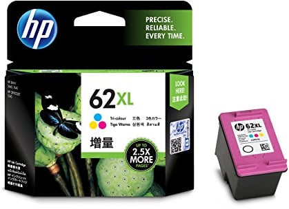 HP 62XL High Yield Tintenpatrone, dreifarbig, Seitenleistung 415 (P/N C2P07AE)