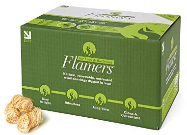 Flamers 200 Natural Stove-Barbecue BBQ Firelighters NEW Larger Pack