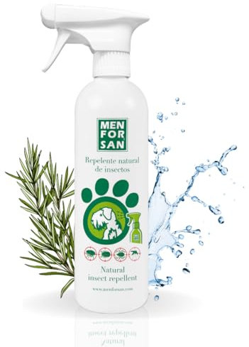 MENFORSAN- Repelente Natural de Insectos con citronela Perros, 500ml
