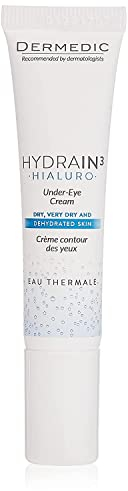 Dermedic – Hydrain3 – Hialuro – Augencreme – 15 g – empfohlen als Teil der morgenlichen und abendlichen Hautpflege für die empfindliche Haut um die Augen – Hypoallergen
