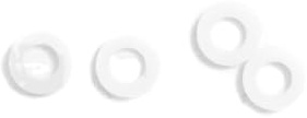 Gibraltar washers nylon white Da=11mm, Di=6.5mm SC-12 (pack of 12)