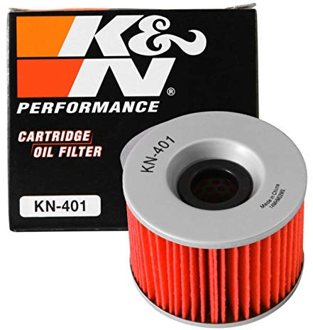 K&N Filtro Olio Powersports - Cartuccia 76x56mm compatibile con Yamaha, Kawasaki, Honda, Bimota, Benelli (KN-401)