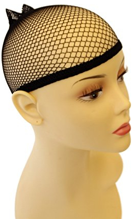 Filet à cheveux, noir, soutien de perruque. (HNS)
