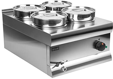 Lincat bs4 W Silverlink 600 Bains Marie mit 4 x 4,5 Liter runden Töpfen