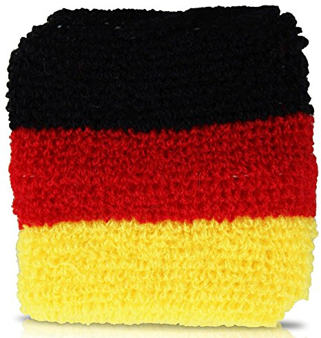 48 x Schweißband Deutschlandflagge Deutschland WM 7 x 6 cm