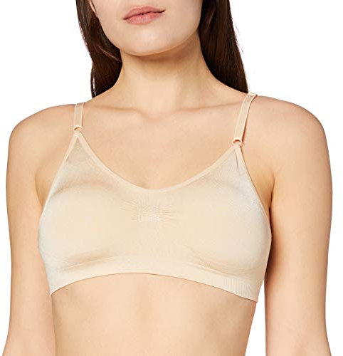 Magic Bodyfashion Damen Comfort Bra with Spaghetti Straps BH, Latte, XL