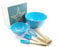 SmileKIDZ ~ OLLIE OWL ~ Deluxe BAKING 7 Piece Starter Set ~ Includes Mixing Bowl, Colander, Silicone Whisk, Mixing Spoon, Spatula, Timber Rolling Pin, Cotton CoverF